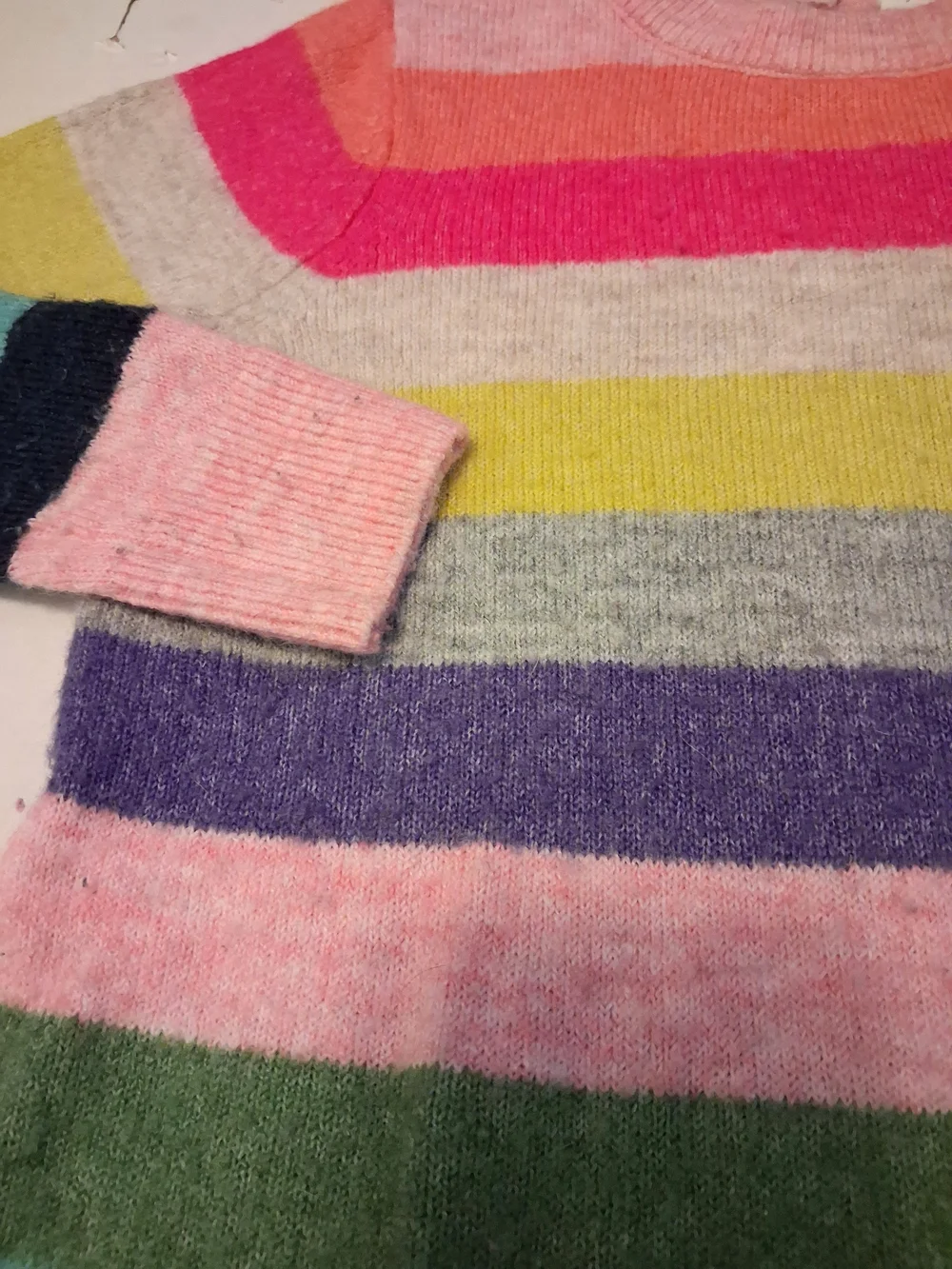 Gap Girls Striped Multicolor Knit Sweater Dress Small